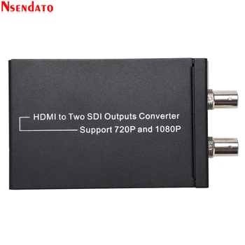 

720P 1080P Digital HDMI to 2 SDI Converter Support 1080p full HD HDMI to SD-SDI/HD-SDI/3G-SDI BNC Scaler Adapter for X360BOX/PS3