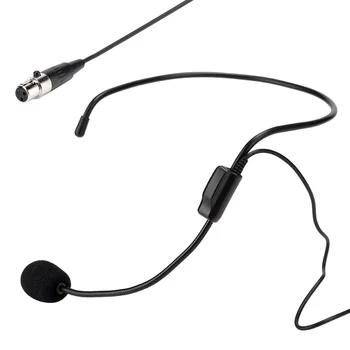 

SOONHUA Wireless Microphone Mini Mic Professional Microphones Head-Wear Headset Mini XLR 3pin TA3F 40hz-12.5mhz 130dB