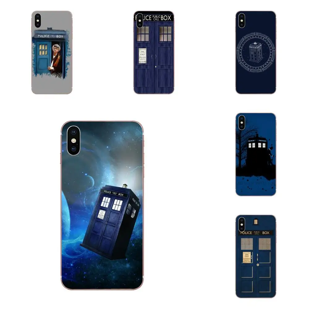 Для sony Xperia Z Z1 Z2 Z3 Z4 Z5 compact Mini M2 M4 M5 T3 E3 E5 XA XA1 XZ Premium TPU Capa Case Синий Полицейский ящик Doctor