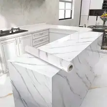 

Marble Peel and Stick Wallpaper, Vinyl PVC Self-Adhesive Waterproof Faper, For Kitchen, Bathroom, Tabletop, Counter Decoration