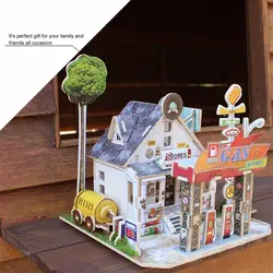 Горячие 3D деревянные головоломки для взрослых детей детские развивающие настольные игры игрушки подарок строительство 3D дом модель