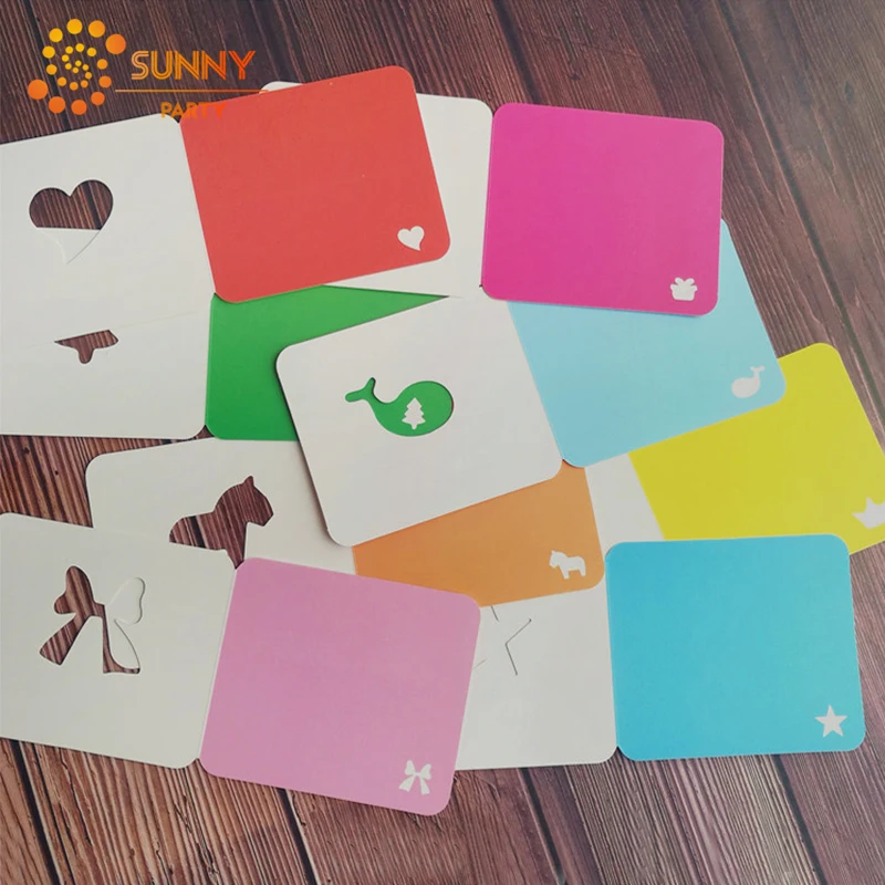 5 шт. простые мини полые поздравительные открытки сердце Корона Благословение