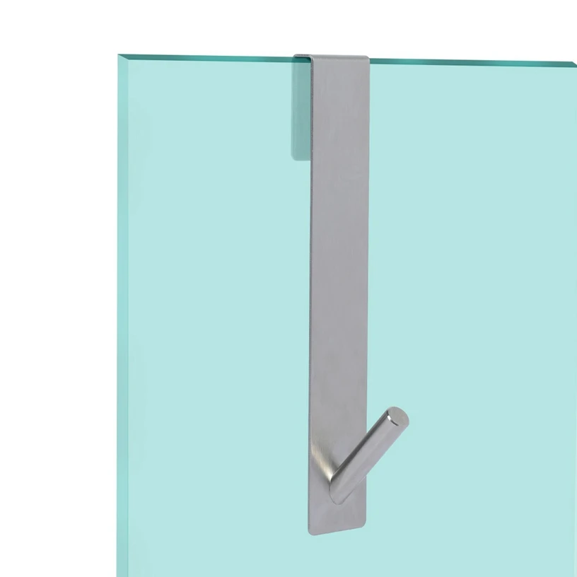 2 Extended Glass Shower Door Hooks Over Shower Glass Robe Hook Glass