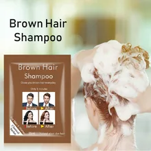 Каштановые волосы шампунь быстрый цвет ing легко чистить без стимуляции краска для волос Цвет Шампунь