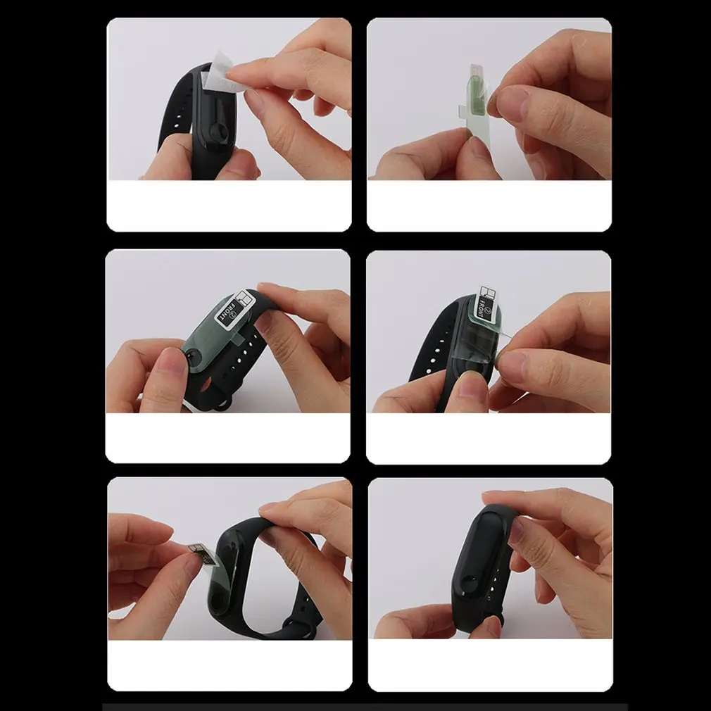 Защитная пленка для экрана для Xiao Mi Band 2/3 умный чехол браслет полностью незакаленный браслет Защитная стеклянная пленка