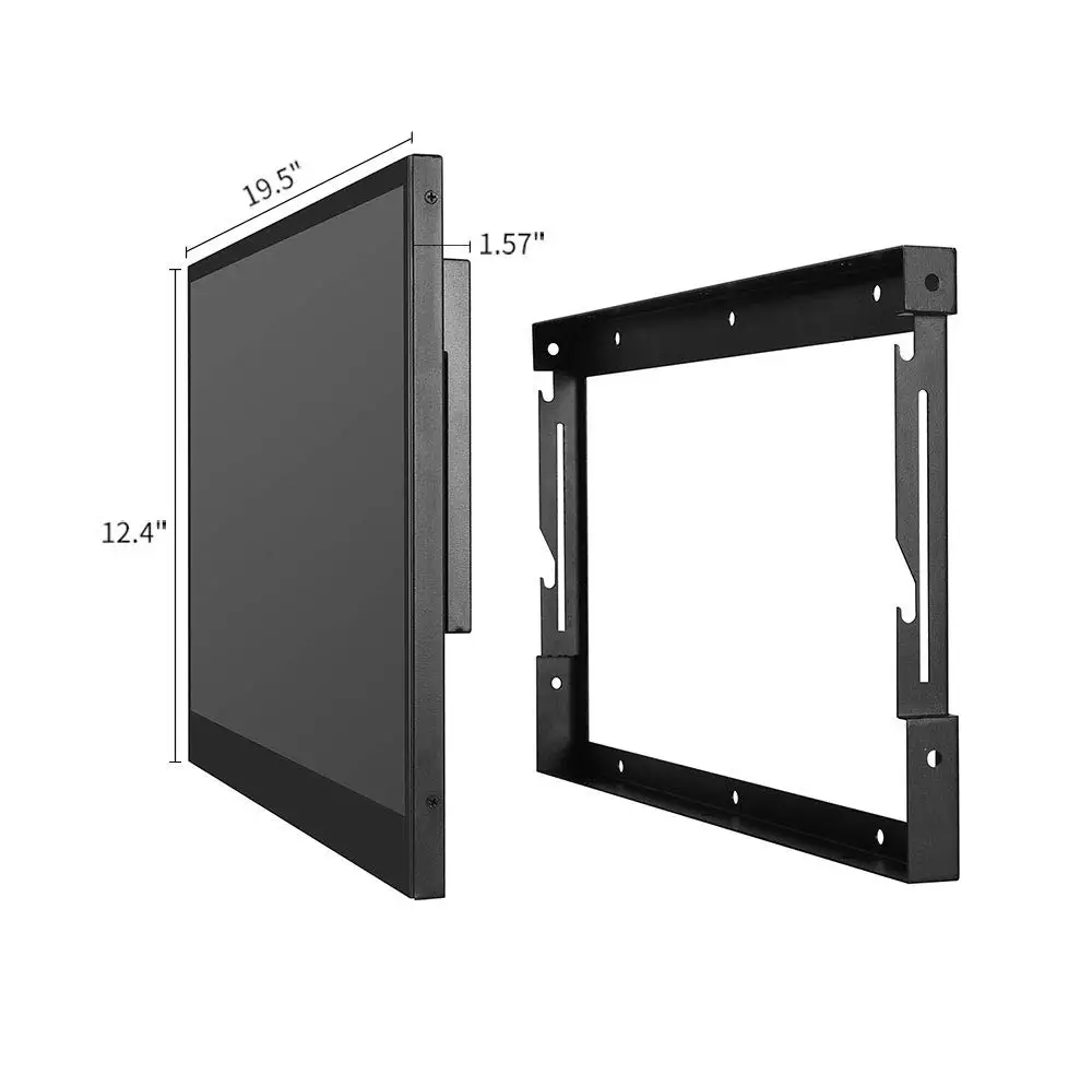 Souria 22 дюйма Черный Full HD Ванная комната Роскошный светодиодный Smart Android tv водонепроницаемый Декор отель используется Бескаркасный