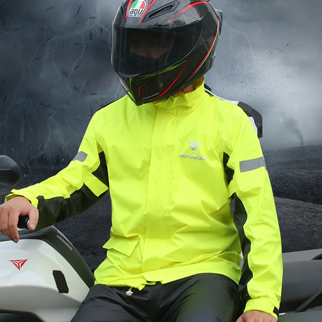 Motowolf-poncho de lluvia dividido Universal para motocicleta y bicicleta  eléctrica, traje de verano para hombres y mujeres, chubasquero a prueba de  explosiones - AliExpress