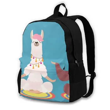 

Cute Sloth Llama And Flamingo Backpack Shoulder Bag Casual Women Backpack Teenage Girl School Bag Bagpack