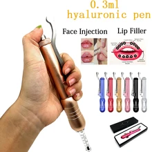 0,3 мл Золотая гиалуроновая ручка для инъекций губ неинвазивный распылитель гиалуроновой кислоты пистолет для против морщин подтягивающий губы лица