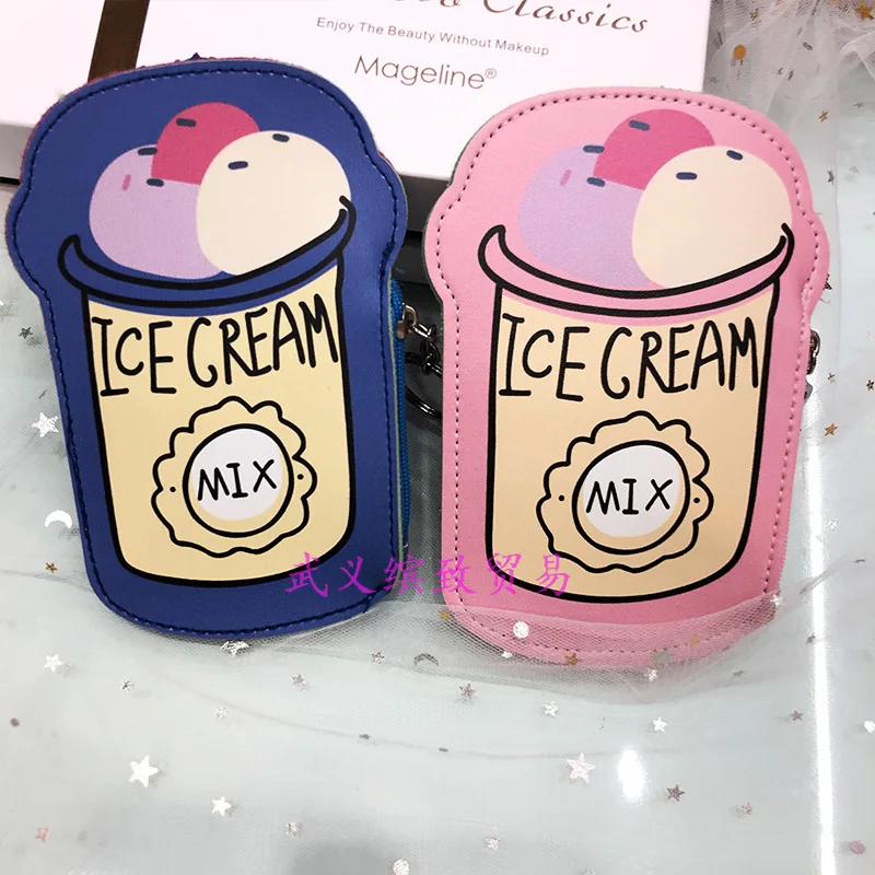 

Korean-style Creative Wallet Beverage Modeling Bag PU Leather Key Wallet Storage Coin Pocket
