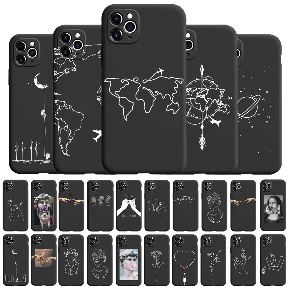 Phone-Cases Frosted Formula Soft-Cover Complex Universe 12 Mini 11pro-Max 8-Plus 7 XR