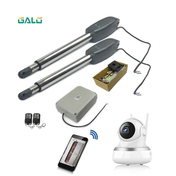 

For 400kg factory's Gate, Heavy Duty Worm Gear Automatic Swing Gate Opener with IP wifi camera monitor Watch on phone