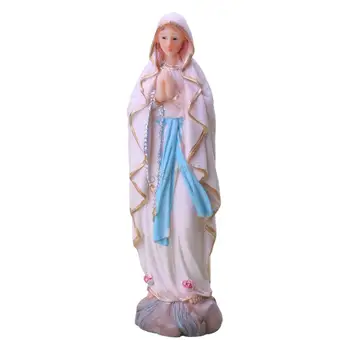 

RESIN OUR LADY OF LOURDS SAINT VIRGIN MARY STATUE FIGURE MADONNA HOLDER BLESSED VIRGIN MARY STATUE FIGURINE