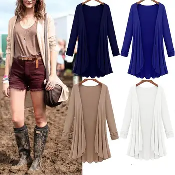 

Spring Fashion Cardigan Women Sweater Casual Crochet Poncho Plus Size Coat Women Long Sweaters Vestidos Cardigans Outerwear