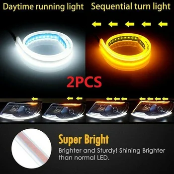

Lamp LED Headlight Strip Replacement Flexible Turn Signal Non-flammable