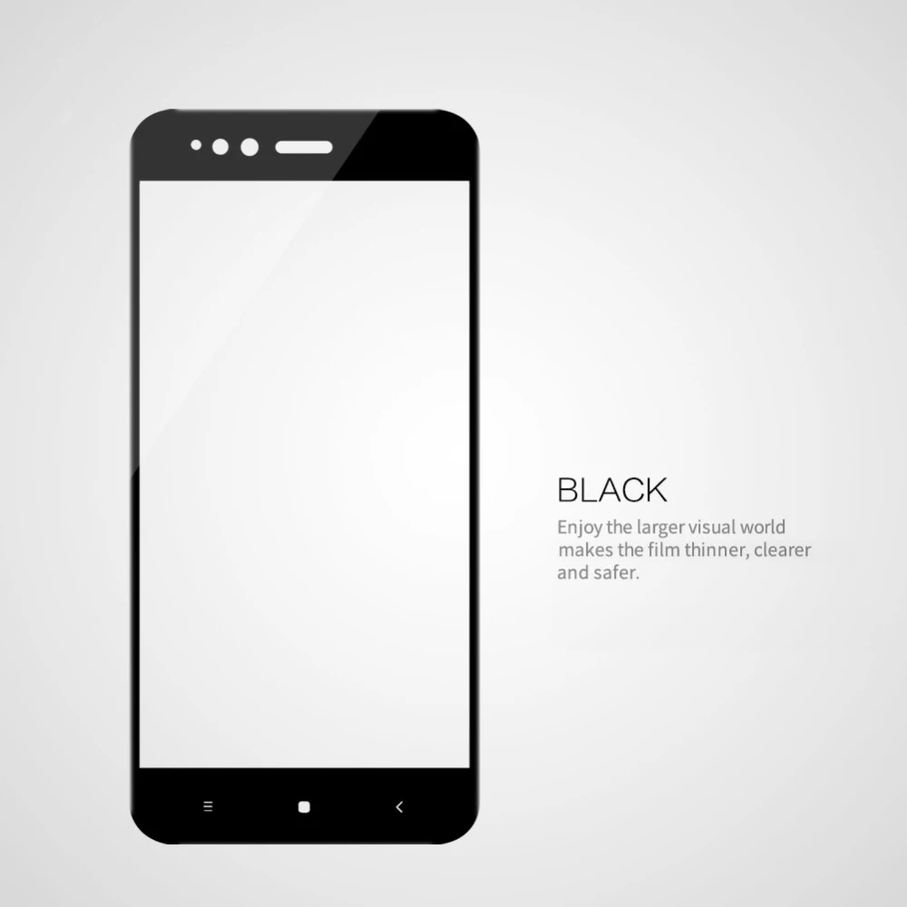 Для xiaomi mi 5x mi a1 защита экрана из закаленного стекла для xiaomi mi 5x/mi a1 полное покрытие анти-взрыв защитная пленка - Цвет: Черный
