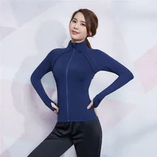 Vansydical Women's Slim Zipper Sports Gym Running Yoga Jackets Fitness Training Sportswear Tops Outdoor Workout Clothing