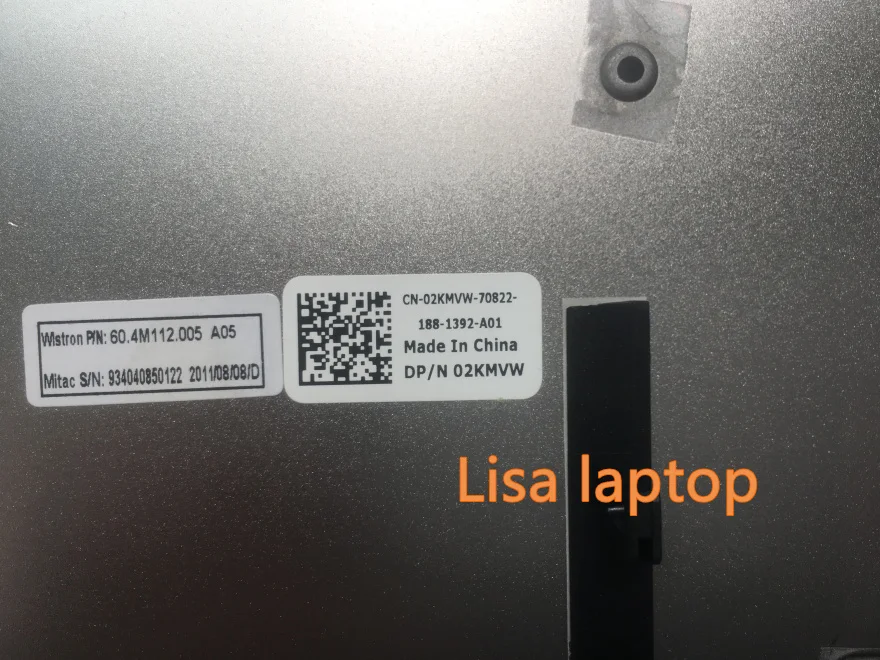 Для Dell OEM Vostro V130 нижняя базовая крышка ноутбука в сборе 2KMVW