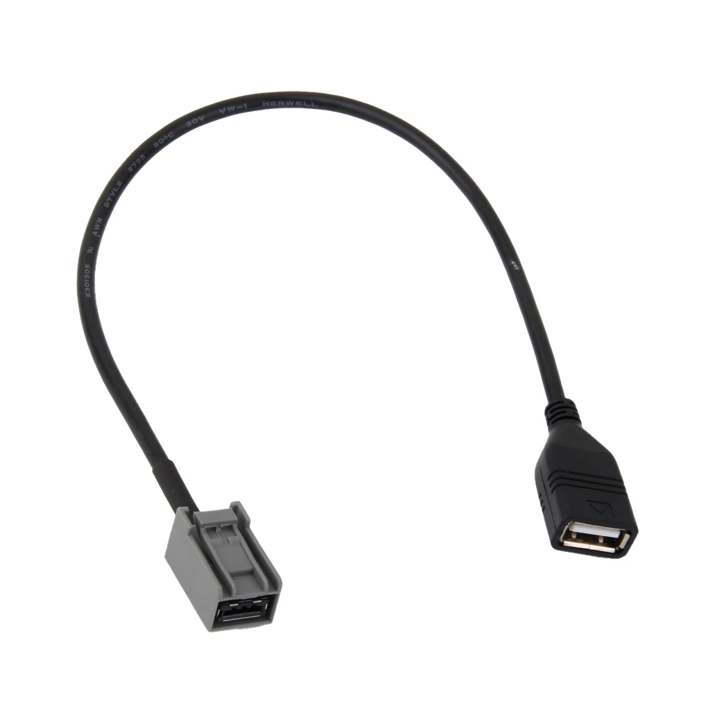 Car USB AUX MP3 Audio Input Cable For Honda SPIRIOR Accord Odyssey 2009 30cm Durable ABS Plastic 
