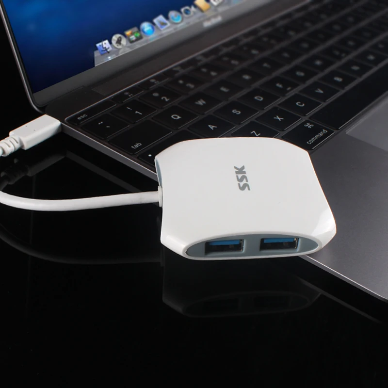 SSK usb концентратор 3,0 macbook pro концентратор usb 3,0 Передняя панель четыре порта usb 3,0 концентратор ноутбук компьютер сплиттер конвертер удлинитель мульти