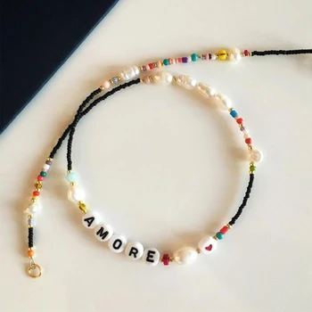 

women exquisite charm name necklace new design beaded choker birthday gift for friends handmade bohemian pearl Accessories