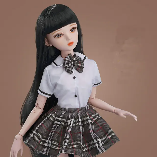 Handmade BJD Doll 1/3 Full Set 60cm Fashion Beautiful Girl Ball-Jointed Collectible Dolls Like Real Joint Doll Gift For Girl Toy 5