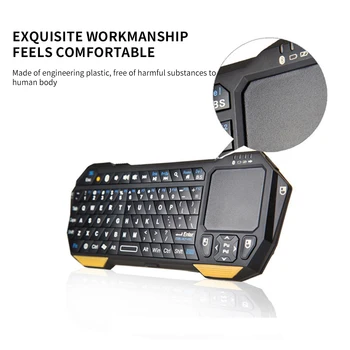 

New Bluetooth Keyboard Mini Keyboard Wireless With Touchpad For Smart Phone Projector Tablet PC Game Console 450 Li-Ion Battery