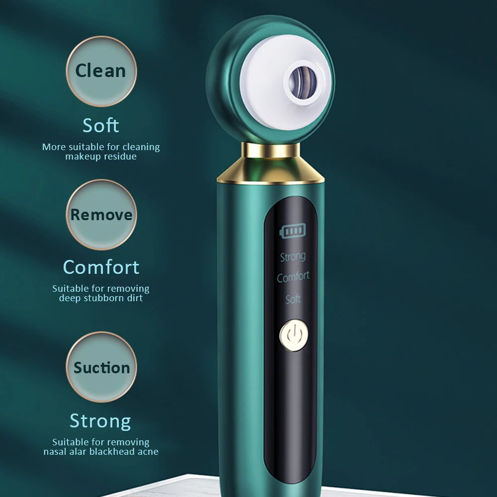 Blackhead Pore Vacuum Cleaner Remover Upgraded Facial Pore Cleaner Acne Comedone Whitehead Extractor Blackhead Remover Kit