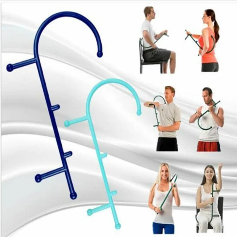 1pc Trigger Point Self Massage Stick Hook Theracane Body Muscle Relief Original Thera Cane Back