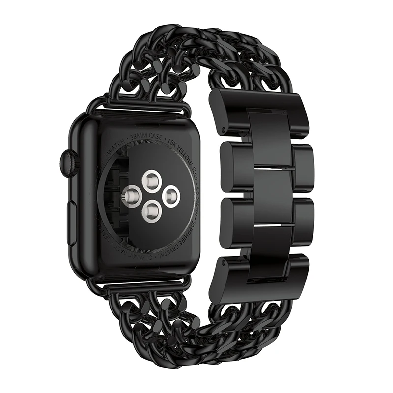Ремешок для Apple Watch Series 4 3 2 1 сменный ремешок из нержавеющей стали для Apple iWatch 38 мм 42 мм