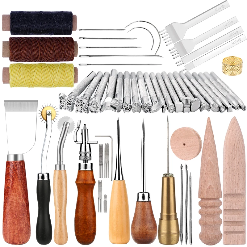 Leather Craft Tools Set Professional  Professional Leather Craft Tools Kit  - Leathercraft Tool Sets - Aliexpress