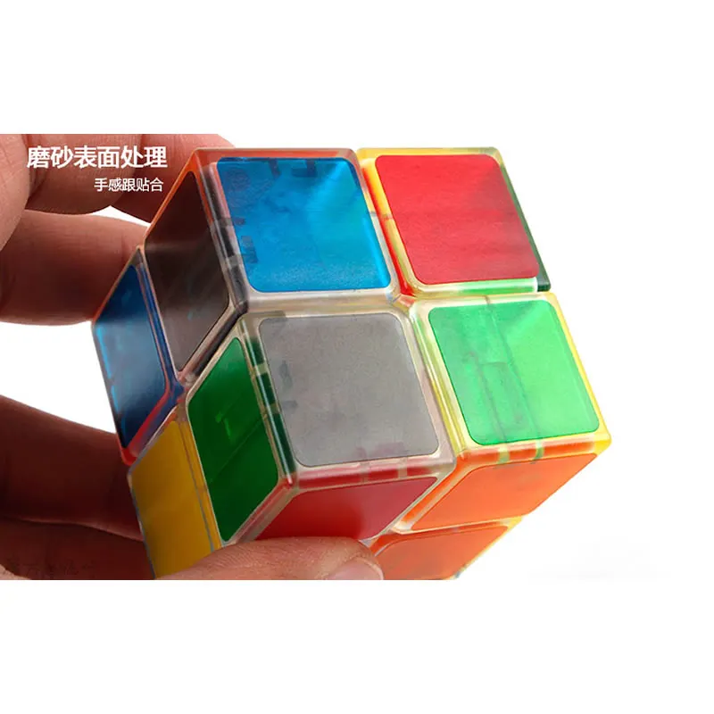 Высокое качество, LanLan, 2x2x2, волшебный куб, 2x2, прозрачная скоростная головоломка, рождественский подарок, идеи, детские игрушки для детей