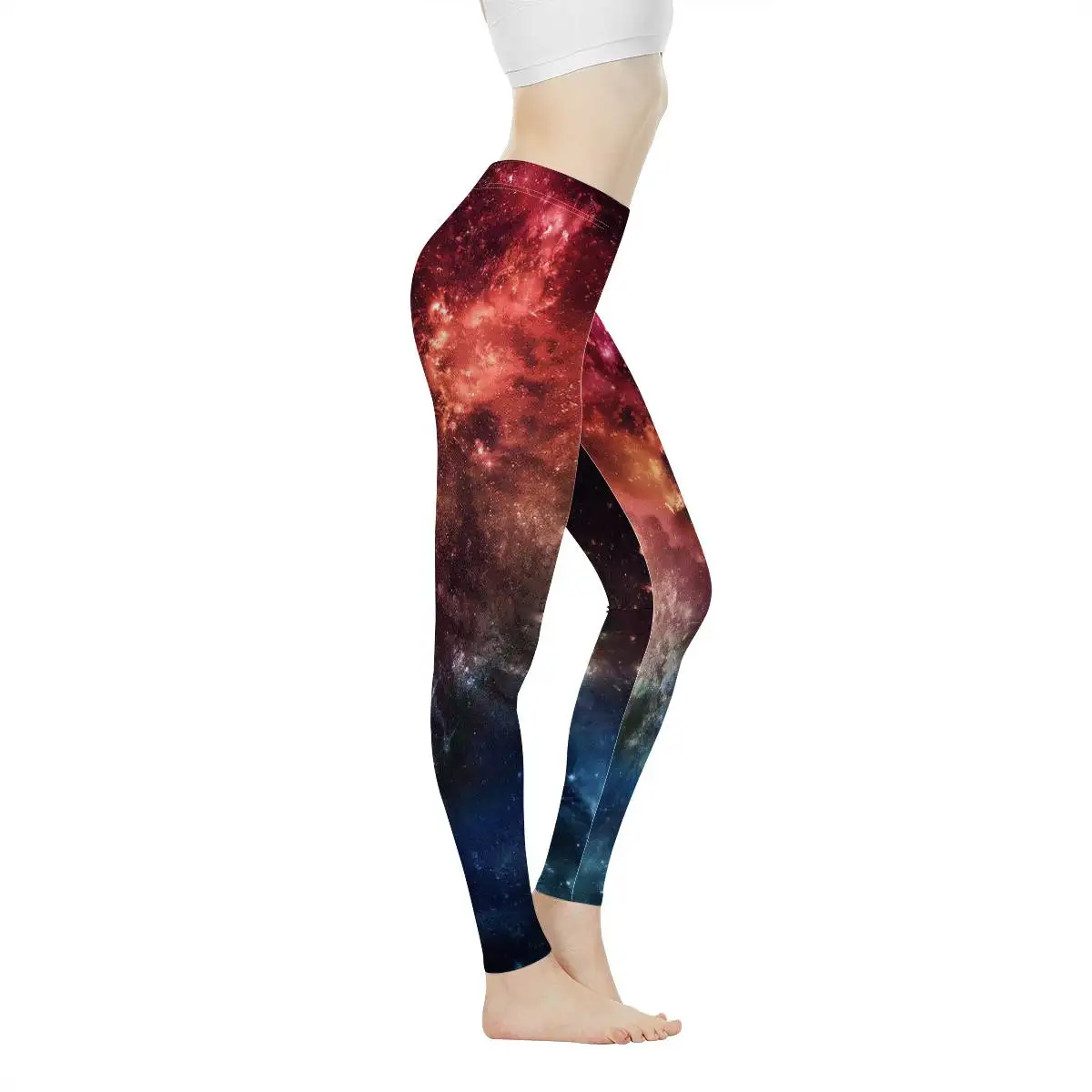 3D Printing Galaxy Series Gym Fitness Tight Leggings Sports Seamless Tight Pants Slimming Tights Training Legging for Women