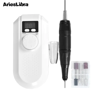

AriesLibra Rechargeable 30000RPM Electric Nail Drill Machine Portable Nail File Manicure Pedicure Machine with Milling Cutters