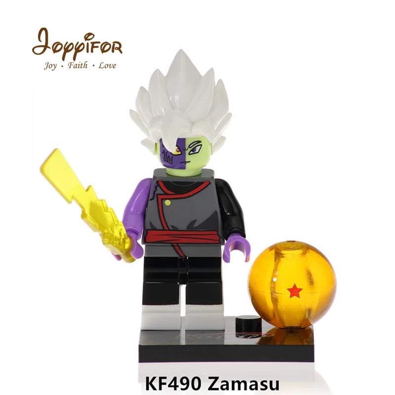New Dragon Balls Dyspo Bills Android Saiyan Son Goku Vegeta Jiren Mini Action Figures Building Blocks Bricks Kids Toys Gift - Цвет: Светло-серый