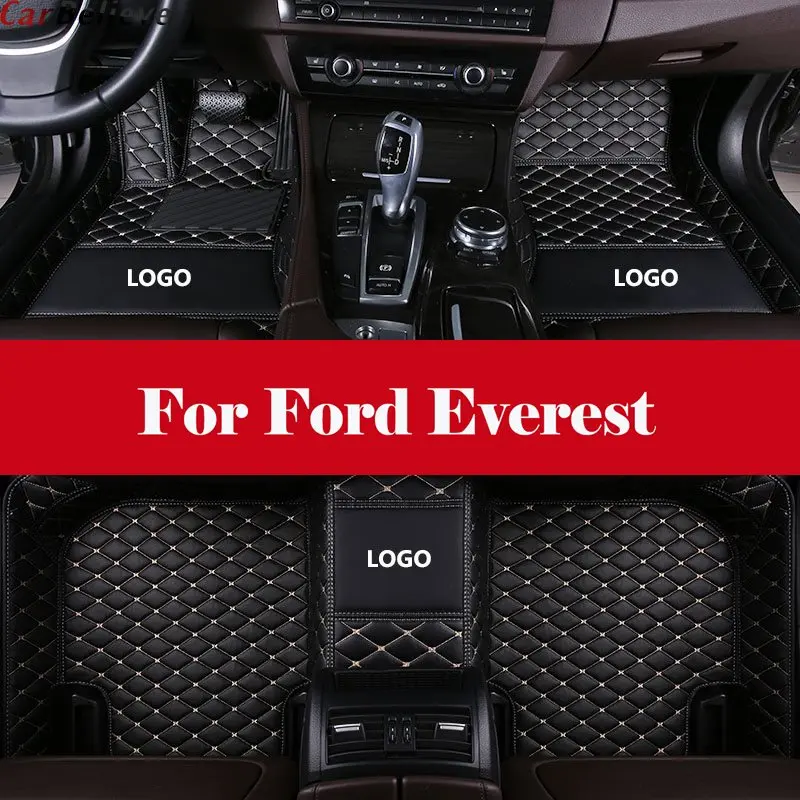 

Custom Fit XPE-Leather All Full Surrounded Waterproof car styling Car Floor Mats For Ford Everest