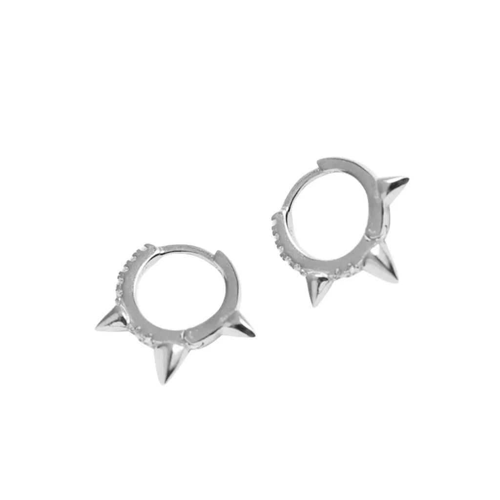 Модные Новые Креативные серебряные S925 женские в стиле панк геометрическая бусина запонка заклепка серьги, серьги женские серьги ювелирные изделия z1003