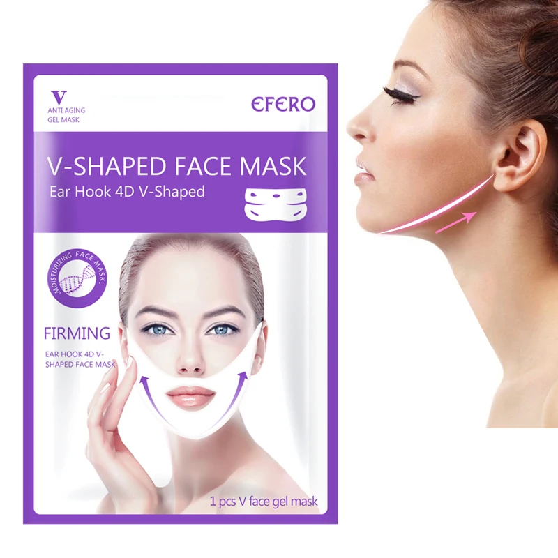 1 шт., v-образная лифтинг-маска для похудения, тонкая маска для лица, лифтинг-Отшелушивающий гель, маска для лица, подтяжка лица, Висячие инструменты для лечения ушей, TSLM1