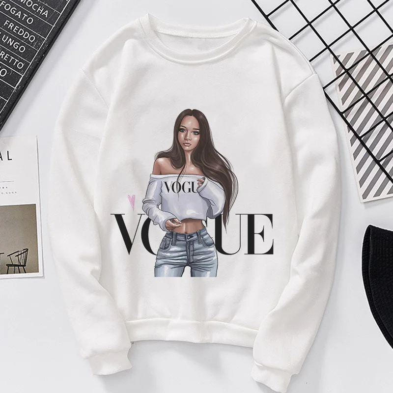  2019 New Women Thin Section Sweatshirt Harajuku Print Vogue Girl Letter Hoodies Korean Kpop Fashion