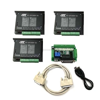 

CNC Router 3 Axis Kit,TB6600 3 Axis mach3 Stepper Motor Driver Controller kit 5A + one 5 axis breakout board for nema23 motors