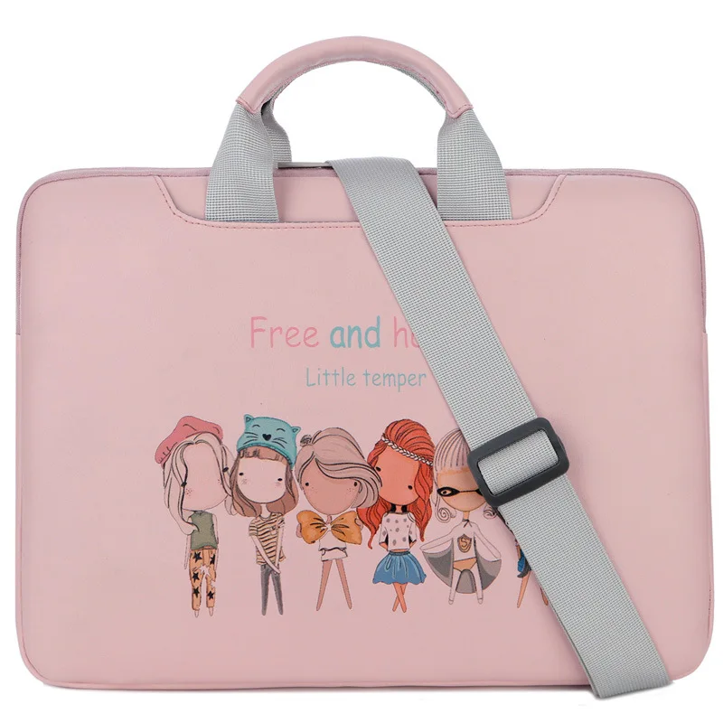 Pink Сумка для ноутбука, герои мультфильмов для Dell Asus lenovo hp acer Сумочка компьютер 11 13 14 15 дюймов для Macbook Air Pro ноутбук 15,6 чехол - Цвет: Pink