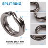 50pcs/lot Stainless Steel Split Ring Diameter from 4mm to 12mm Heavy Duty Fishing Double Ring Connector Fishing Accessories ► Photo 3/6