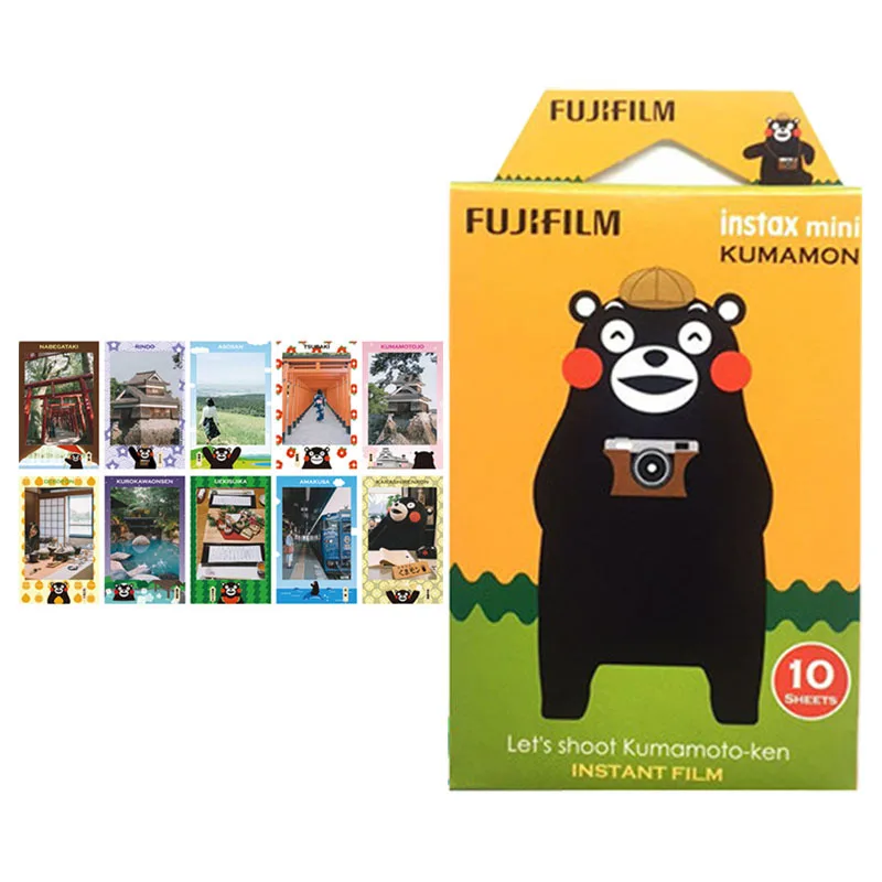 10 листов fuji fujifilm instax mini Color edge fims для instax instant camera mini 7s 25 50s 8 90 фотобумага - Цвет: Kumamoto