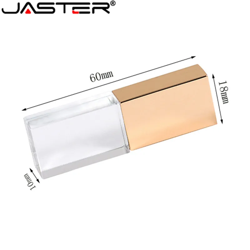 JASTER кристалл usb палочки 3d печать логотип на заказ 10 шт. 4 ГБ 8 ГБ 16GGB 32 Гб 64 ГБ usb флэш-накопитель прозрачное стекло