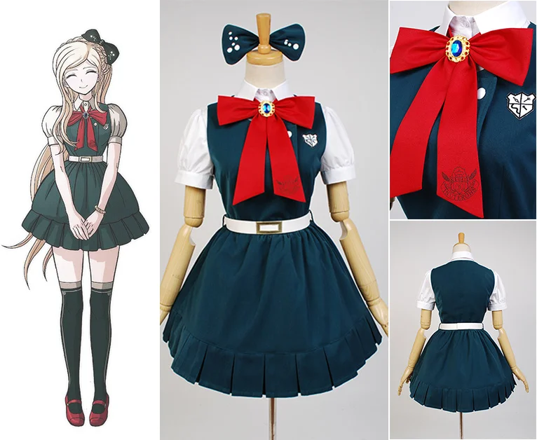 Супер Danganronpa 2 Косплей Sayonara Zetsub Gakuen Sonia Nevermind косплей костюм платье юбка костюм на Хэллоуин