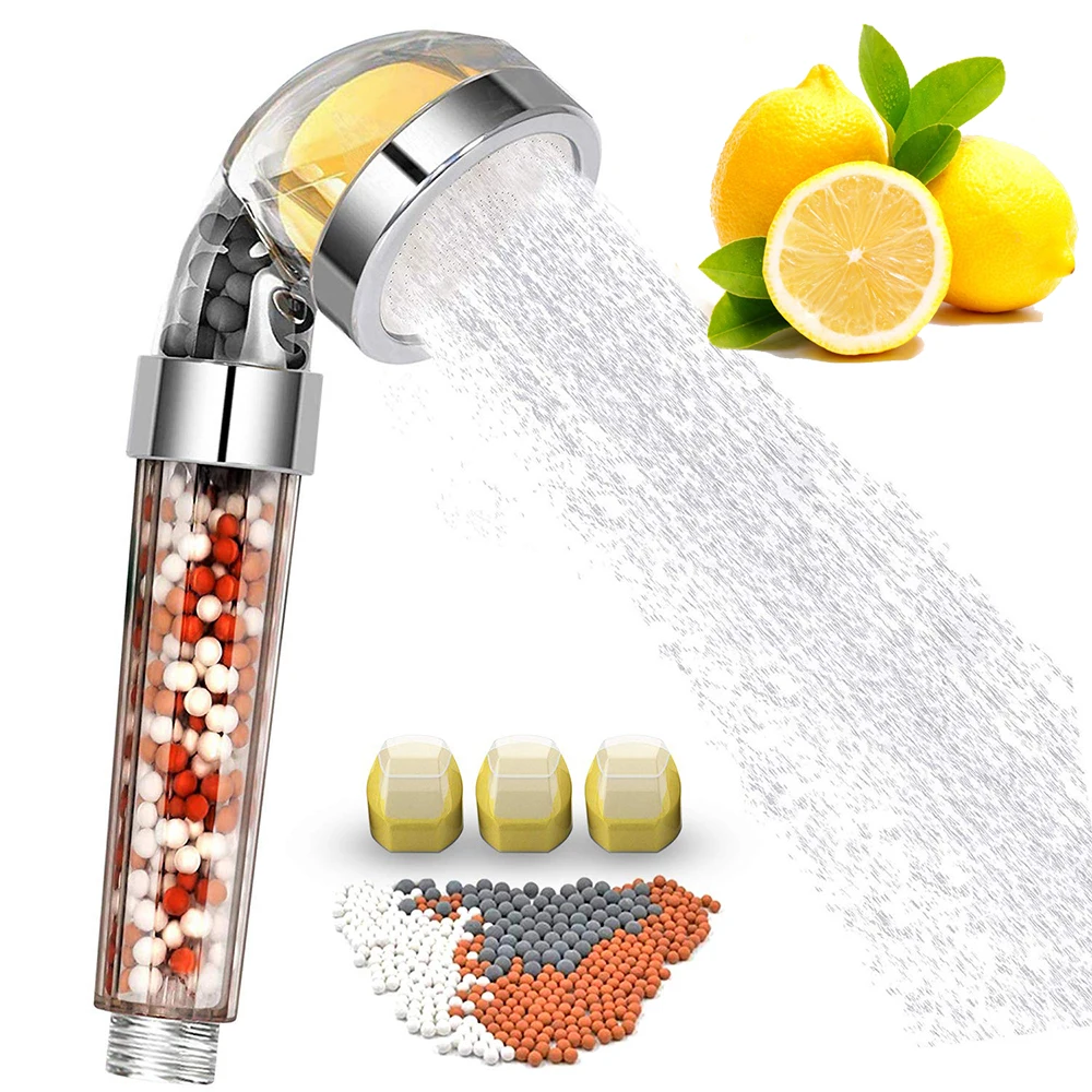 Bathroom Aroma Shower Head Vitamin C Lemon Scent Anion Shower Head High