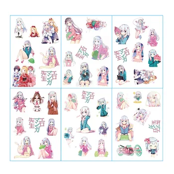 

Nikier 6 Sheet/Pack Lovely Japanese Anime GirlS Sticker, Kawaii Cartoon Decorative Stationery DIY Diary Photo Album Stickers