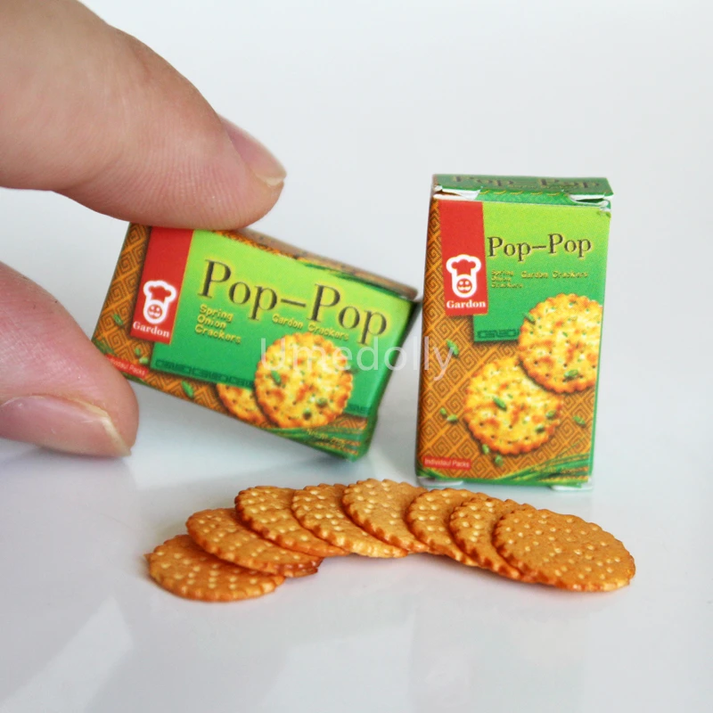 Cute Simulation 1/6 Scale Miniature Dollhouse Biscuit Cookies Mini