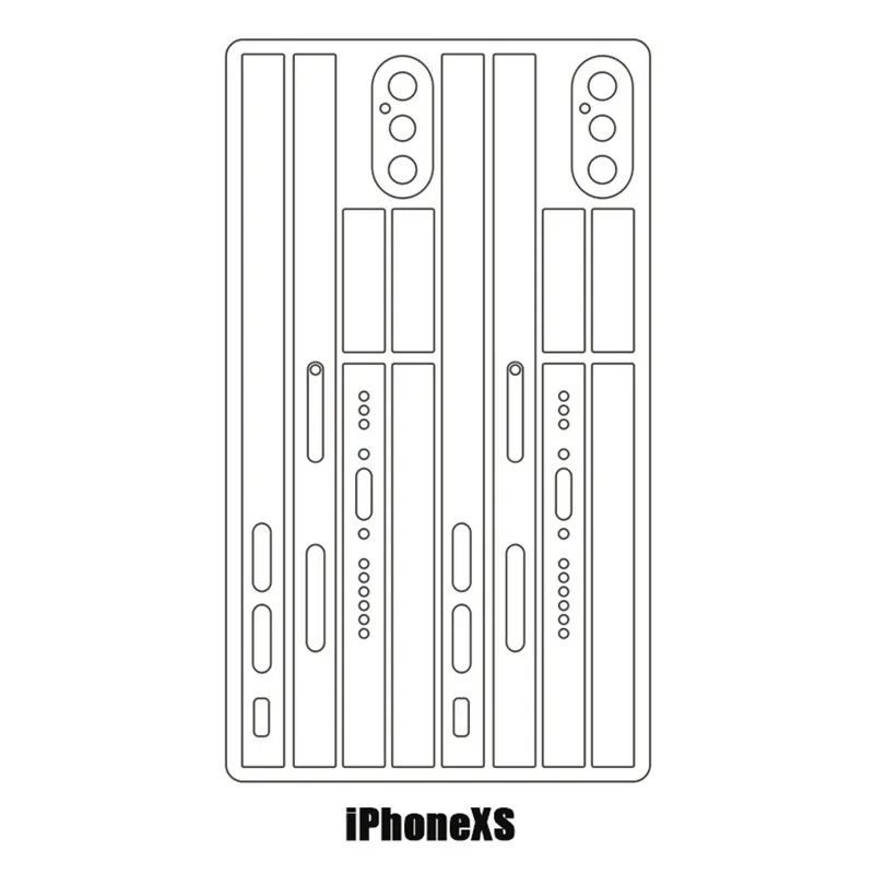 SIANCS 2 шт прозрачная боковая пленка для мобильного телефона для iphone11 8 8plus Xs XSMAX XR Rim защитная пленка ультра-тонкая ТПУ Гидрогелевая пленка - Цвет: for iPhonexs