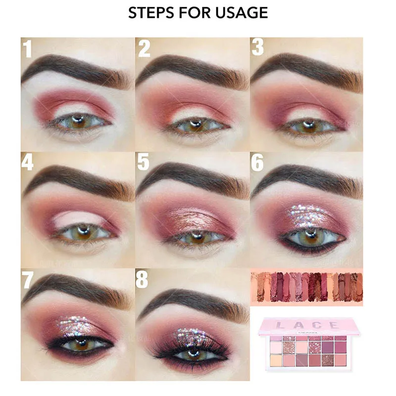 

Eyeshadow Palette 12 Colors Matte Eyeshadow High Pigment Silky Powder Makeup Pallete V9-Drop